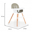Cangaroo Dining chair 2in1 GELATO Grey from Pakostnik