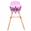 Buba Highchair CARINO 2 in 1 Pink from Pakostnik