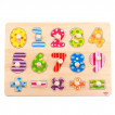 TOOKY TOY Wooden puzzle Number from Pakostnik
