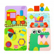 TOOKY TOY Wooden puzzle 4in1 from Pakostnik