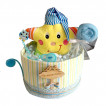 Alma Diaper cake small STAR Yellow from Pakostnik