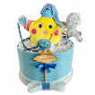 Alma Diaper cake small STAR Yellow from Pakostnik
