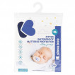 Kikkaboo Mattress protector with board 60x120x15cm Hearts from Pakostnik