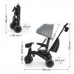 KinderKraft Folding tricycle JAZZ 3 Grey from Pakostnik